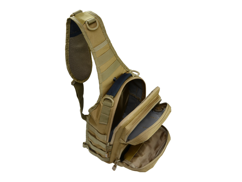 Tactical Sling Bag Pack with Pistol Holster Sling Shoulder Assault Range Backpack for Concealed Carry